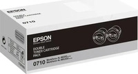Epson 0710 | C13S050710 Toner Schwarz ( 2 St&uuml;ck ) 2 x 2500 Seiten Original