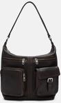 Ger&auml;umige Tasche aus Leder im Vintage-Look