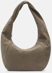 Ger&auml;umige Schultertasche aus weichem Veloursleder