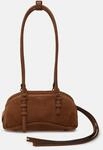 Ger&auml;umige Schultertasche in Velourslederoptik