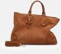 Gro&szlig;e Tasche aus weichem Veloursleder