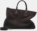 Gro&szlig;e Tasche aus weichem Veloursleder