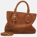 Handliche Tasche aus weichem Veloursleder