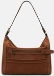 Ger&auml;umige Schultertasche in Velourslederoptik