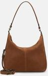 Ger&auml;umige Schultertasche aus weichem Veloursleder