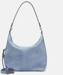 Ger&auml;umige Schultertasche aus weichem Veloursleder