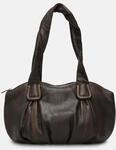 Handlicher Shopper aus Rindsleder mit Vintage-Effekt