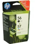 2 HP Tinten SA342AE 56+57 Doppelpack KCMY