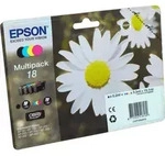 4 Epson Tinten C13T180640 Multipack KCMY 18