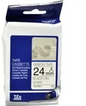 Brother P-Touch Band TZe-R251 schwarz auf textil wei&szlig; 24mm / 4m