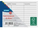 Stylex Fahrtenbuch, DIN A6, 40 Blatt, FSC
