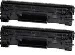 2 Kompatible Toner ersetzt HP CF283AD 83A Doppelpack schwarz