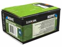 Lexmark Toner 80C2HC0 802HC cyan