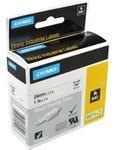Dymo Schrumpfschlauch IND 1805443 schwarz auf wei&szlig; 24mm x 1,5m