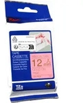 Brother P-Touch Band TZe-RE34 gold auf textil rosa 12mm / 4m