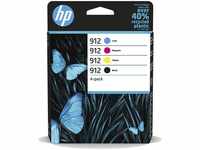 HP 6ZC74AE, HP Tinten 6ZC74AE 912 4-farbig, 4 Stück (ca. 1 x 300 BK + 3 x 315...