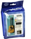 4 Brother Tinten LC-421XLVAL Multipack KCMY