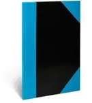 Stylex Kladde DIN A4, schwarz/blau, liniert