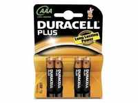 Duracell Plus Alkaline-Batterie AAA/Micro/LR03, 1,5 V, 4er-Pack