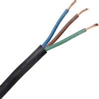 Kopp Gummischlauchleitung H07RN-F 3G 1,5 mm&sup2;, schwarz, 5 m