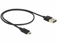 Delock USB 2.0 EASY-Kabel, USB-Stecker (Typ A) auf Micro-USB-Stecker (Typ B)...