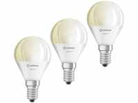 LEDVANCE 3er-Set SMART+ WiFi 4,9-W-LED-Lampe P40, E14, 470 lm, warmweiß, 2700 K,