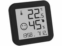 TFA Digitales Thermo-Hygrometer BLACK mit E-Paper-Display, Klimakomfortanzeige,