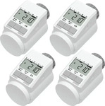 Eqiva 4er-Set Elektronischer Heizk&ouml;rperthermostat Model L mit Boost-Funktion, leises