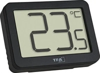 TFA Digitales Thermometer f&uuml;r Raumtemperatur-Erfassung, Magnetmontage, kompakt,