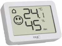 TFA Thermo-Hygrometer mit Smiley-Klimakomfortanzeige, Raumtemperatur,...