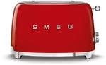Smeg Toaster f&uuml;r 2 Scheiben TSF 01 RDEU Rot TSF01RDEU