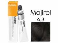 L'Oréal Professionnel Majirel Haarfarbe 4,3 Mittelbraun Gold - Goldgrundton...