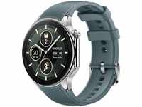 OnePlus Watch 2 Silber (Groene Rubberen Armband)