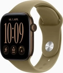 Apple MJEF4ZR/A, Apple Watch Series 12 42mm Bronze (Donkergroene Gummi Armband S/M)