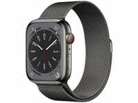 Apple MNKX3NF/A, Apple Watch Series 8 4G 45mm Grau RVS (Grijze Schakelband)