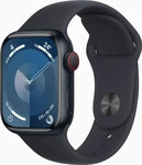 Apple 8675476, Apple Watch Series 9 4G 41mm Schwarz (Schwarzes Silikon Armband...