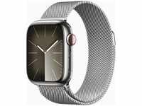 Apple 8675487, Apple Watch Series 9 4G 41mm Silber Edelstahl (Milanaise Armband)