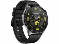 Huawei HUNL-WATCH-GT4-BLK, Huawei Watch GT 4 46mm Schwarz (Schwarzes Silikon Armband)