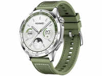 Huawei HUNL-WATCH-GT4-GRN, Huawei Watch GT 4 46Mm Silber (Grünes Silikon Armband)