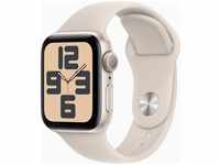 Apple MR9U3QF/A, Apple Watch SE 2023 40mm Gold (Beiges Silikon Armband S/M)