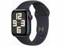 Apple 8675552, Apple Watch SE 2023 4G 40mm Schwarz (Schwarzes Silikon Armband S/M)
