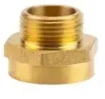 Gardena Reduzier-Messing-Gewindenippel, 26,5 mm (G 3/4)-AG / 33,3 mm (G 1)-IG