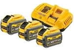 Dewalt DCB118X3-QW Akku-Starter-Set XR Flexvolt 3x Akku 18V/54V; 9,0Ah/3,0Ah +