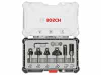 Bosch Professional 6 tlg 6mm Rand- und Kantenfräser-Set (2607017468)
