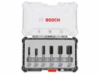 Bosch Professional 6 tlg Nutfräser Set 6mm Schaft (2607017465)