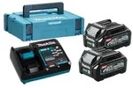 Makita XGT Akku-Set: 2x BL4025 + DC40RA in MakPac (191J81-6)