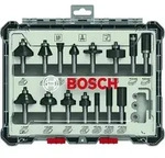 Bosch Professional 15 tlg Mixed Fr&auml;ser Set 8mm Schaft (2607017472)