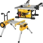 Dewalt DWE7485RS-QS Tischkreiss&auml;ge + fahrbares Untergestellb DE7400