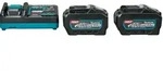 Makita Akku-Set: 2x BL4050F + DC40RA (1911V6-0)