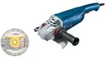 Bosch Professional GWS 22-230 J Winkelschleifer + Diamanttrennscheibe (06018C1301)